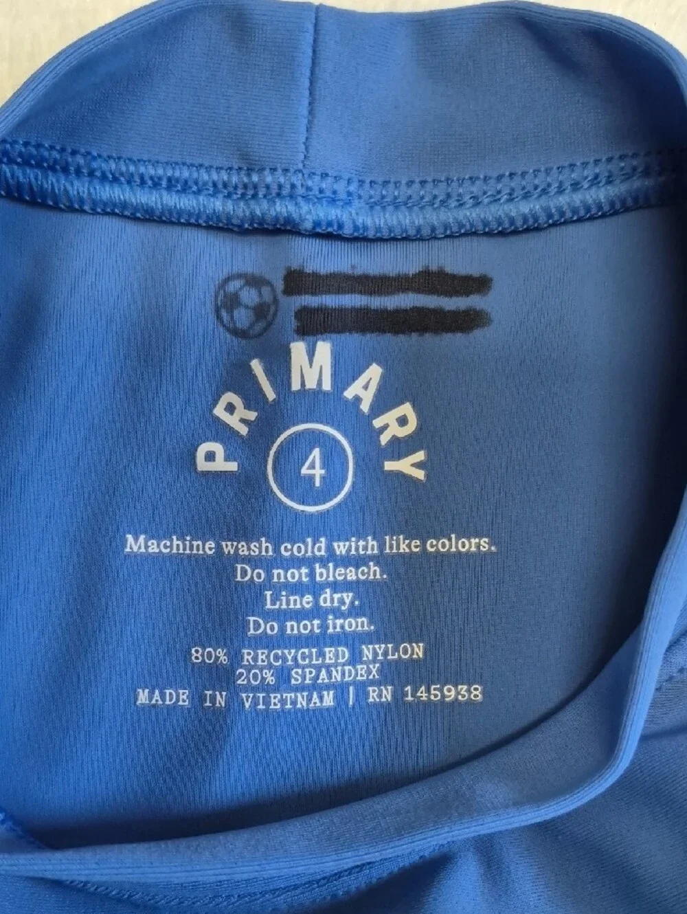 Lot Of 5 Primary Royal Blue Long-Sleeve Swim Shirt